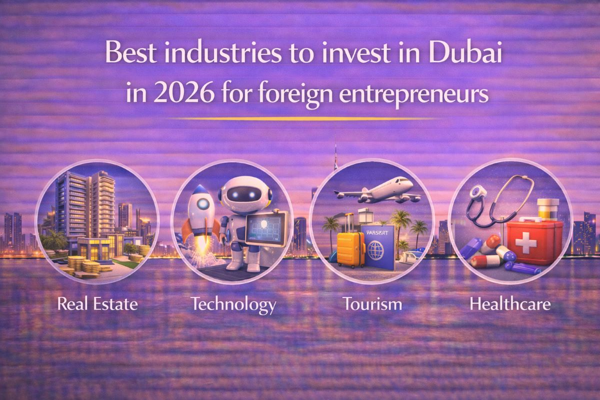 Best industries to invest in Dubai in 2026 for foreign entrepreneurs