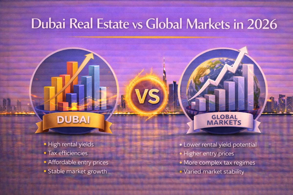 Dubai real estate vs global markets in 2026: where does ROI perform better?