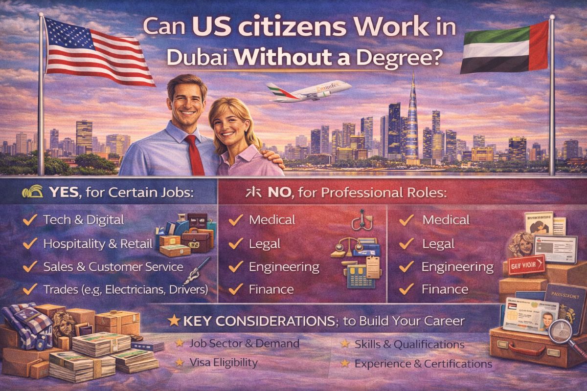 Can US Citizens Work in Dubai Without a Degree?